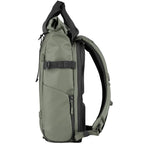 Wandrd Prvke bag for video equipment, showing durable black camera and accessory storage with multiple compartments.