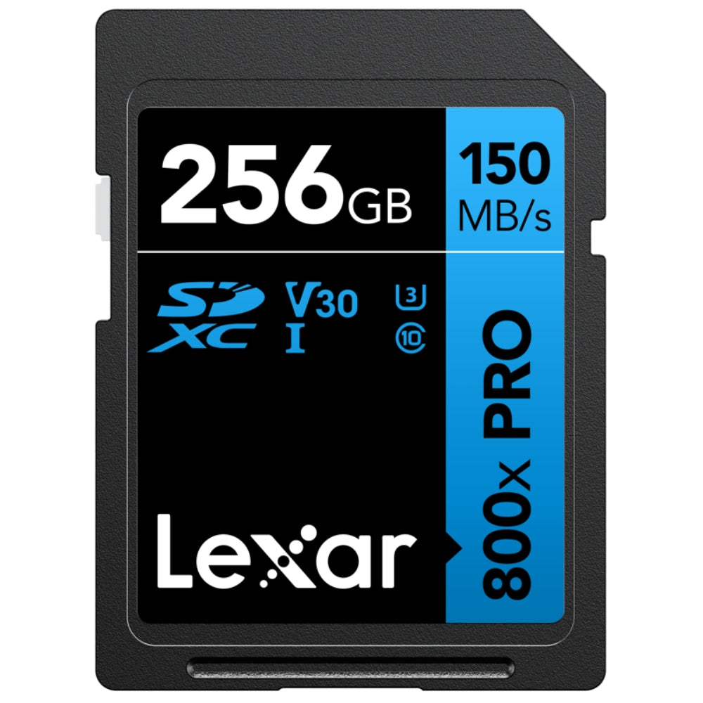 Lexar SDXC 800x Pro UHS-I, R150/W45 C10 (V30) U3 Memory Card