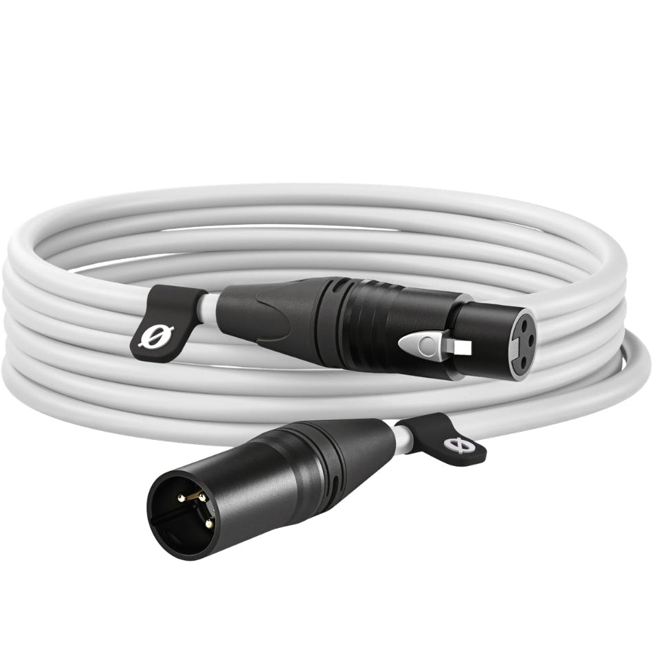 Rode XLR female to XLR male audio cable showing connectors for professional audio equipment.