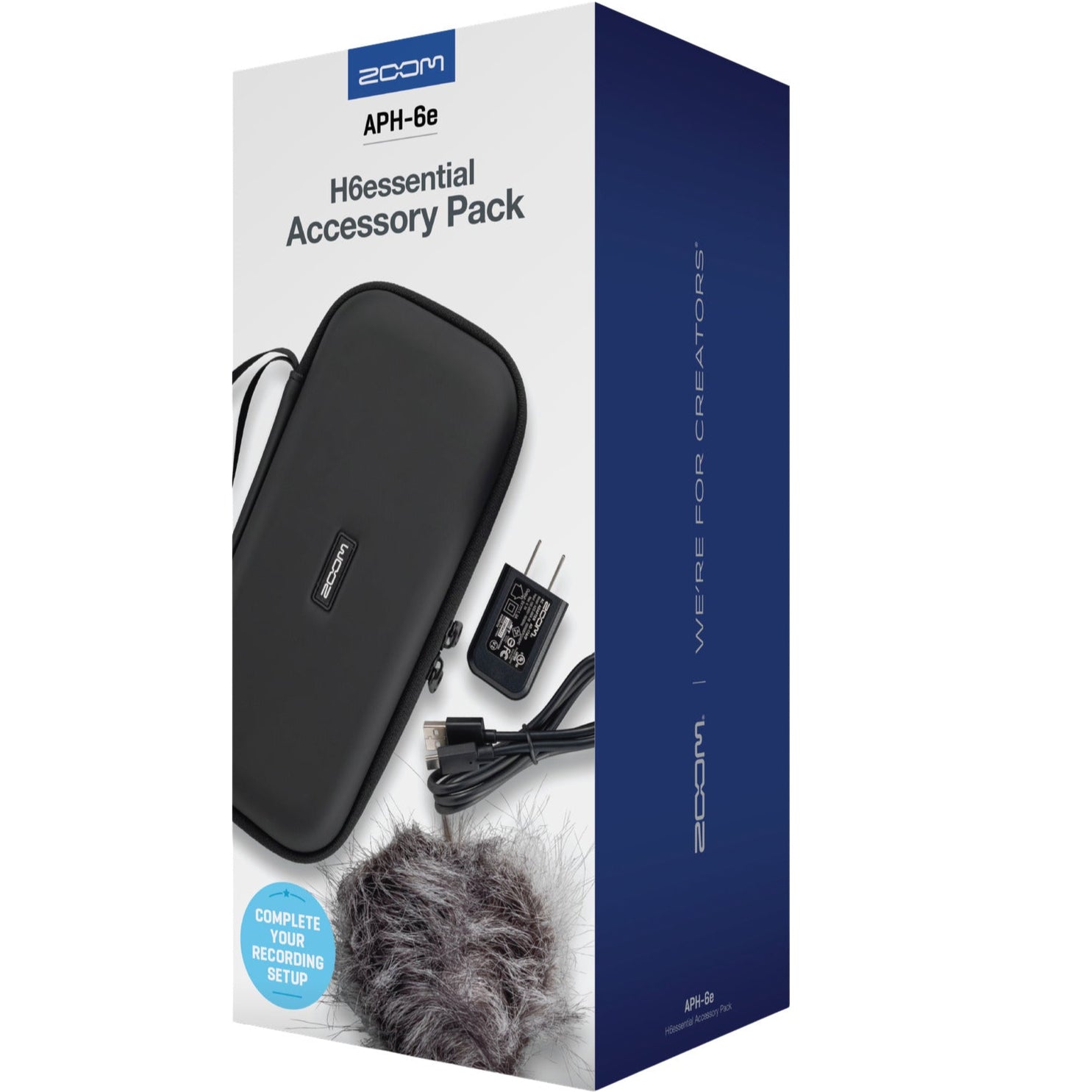 Zoom APH-6e digital recorder with multiple input options and compact design, ideal for professional audio recording.