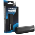 Reloop Premium Carbon Fibre Record Brush for cleaning vinyl records, featuring soft carbon fiber bristles for safe, effective dust removal.