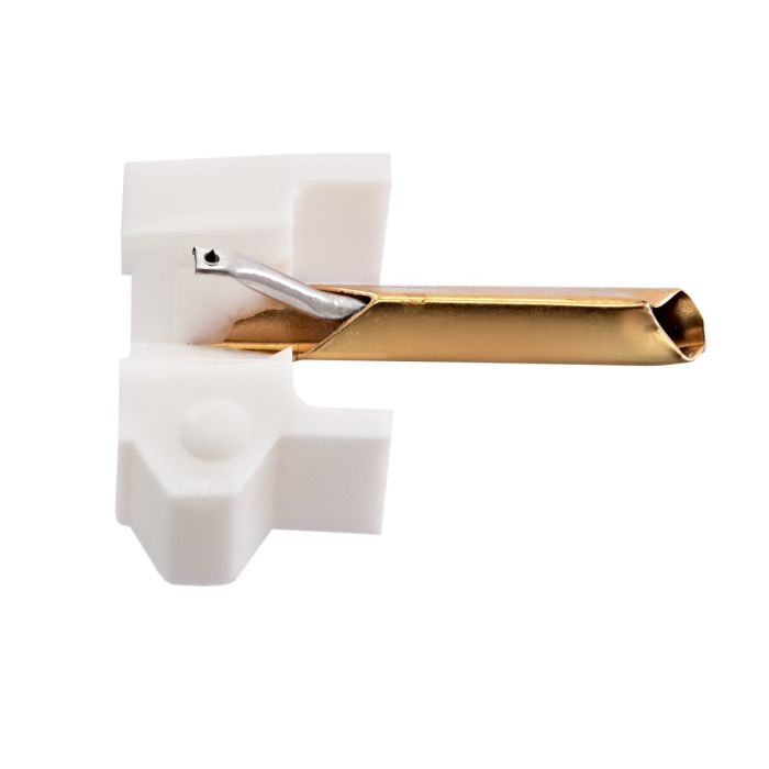 Tonar Shure N44-7 turntable stylus with a black plastic body and metal needle tip, designed for high-quality record playback.