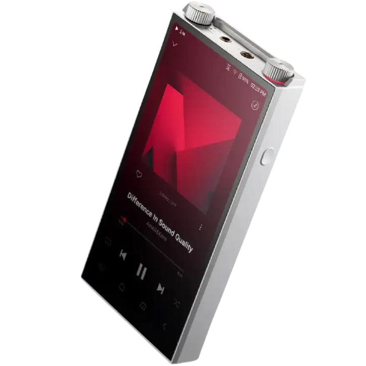 Astell&Kern PD20 portable music player with sleek design, touch screen display, and high-resolution audio capabilities.