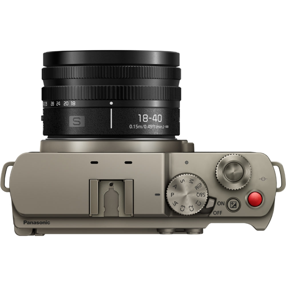 Panasonic Lumix S9 mirrorless camera with 18-40mm F/4.5-6.3 lens, professional video equipment for high-quality filming.