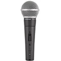 Shure SM58-SE dynamic microphone with switch, professional vocal microphone for live performances and studio recording.