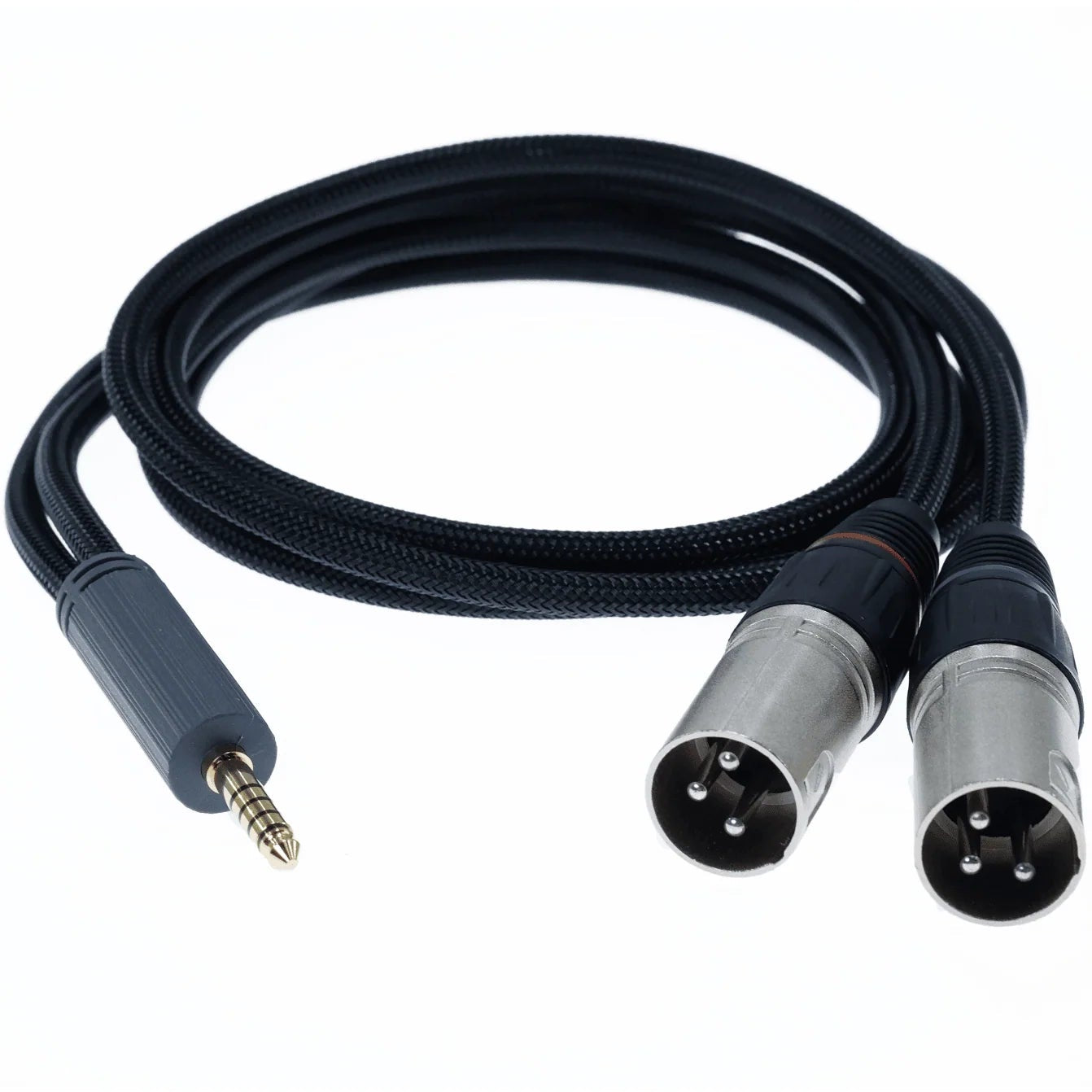 iFi Audio 4.4mm to XLR Cable SE 1m with connectors and flexible cable design for high-quality audio connections.