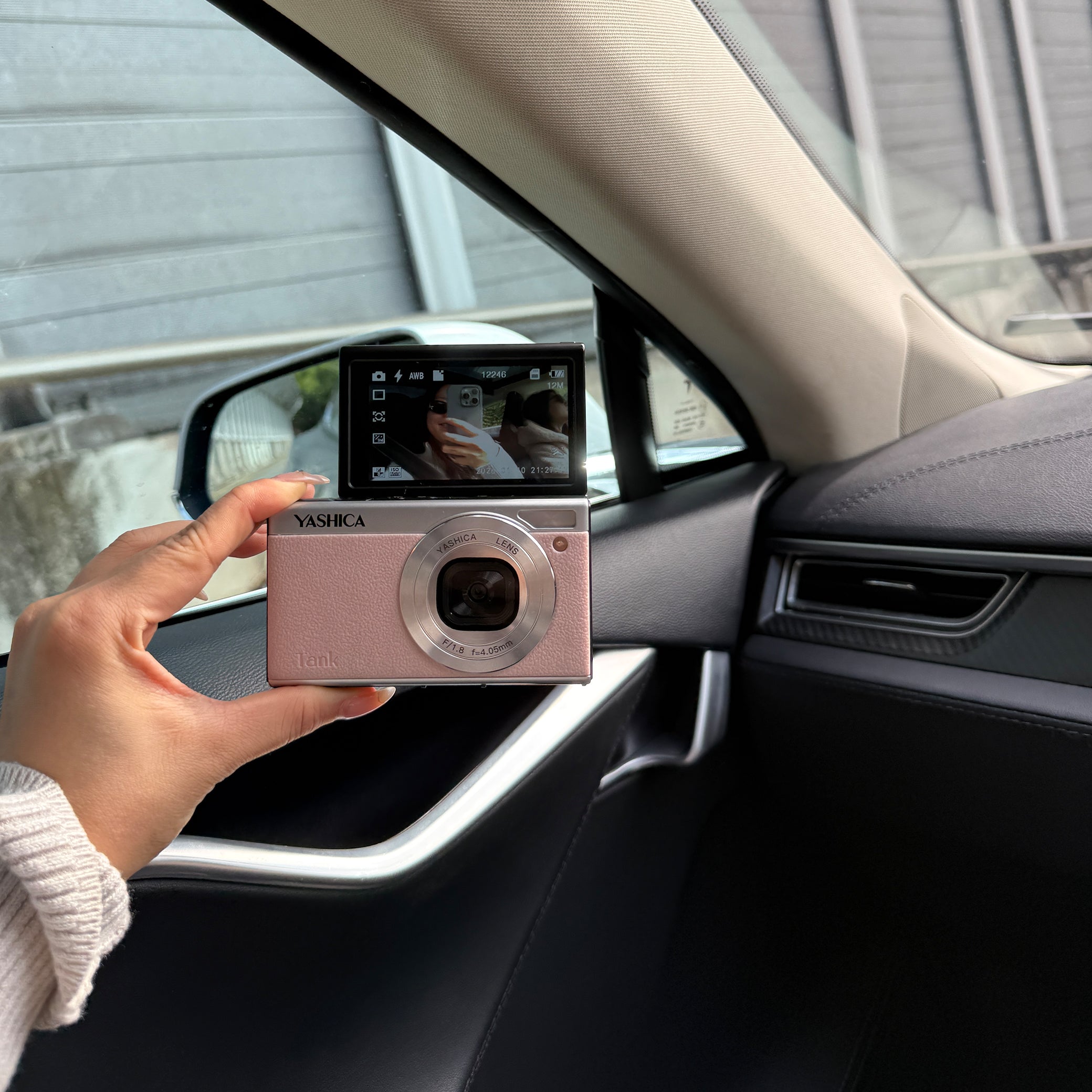 Yashica Tank instant compact camera with black body and lens, vintage design perfect for instant photo photography enthusiasts