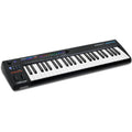 Nektar Impact GXP49 midi keyboard with 49 keys, pitch bend wheel, and transport controls on a white background.