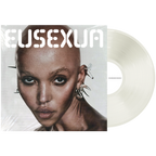 Young FKA Twigs Eusexua vinyl LP with milky clear record, featuring rock, indie, and pop music artwork.