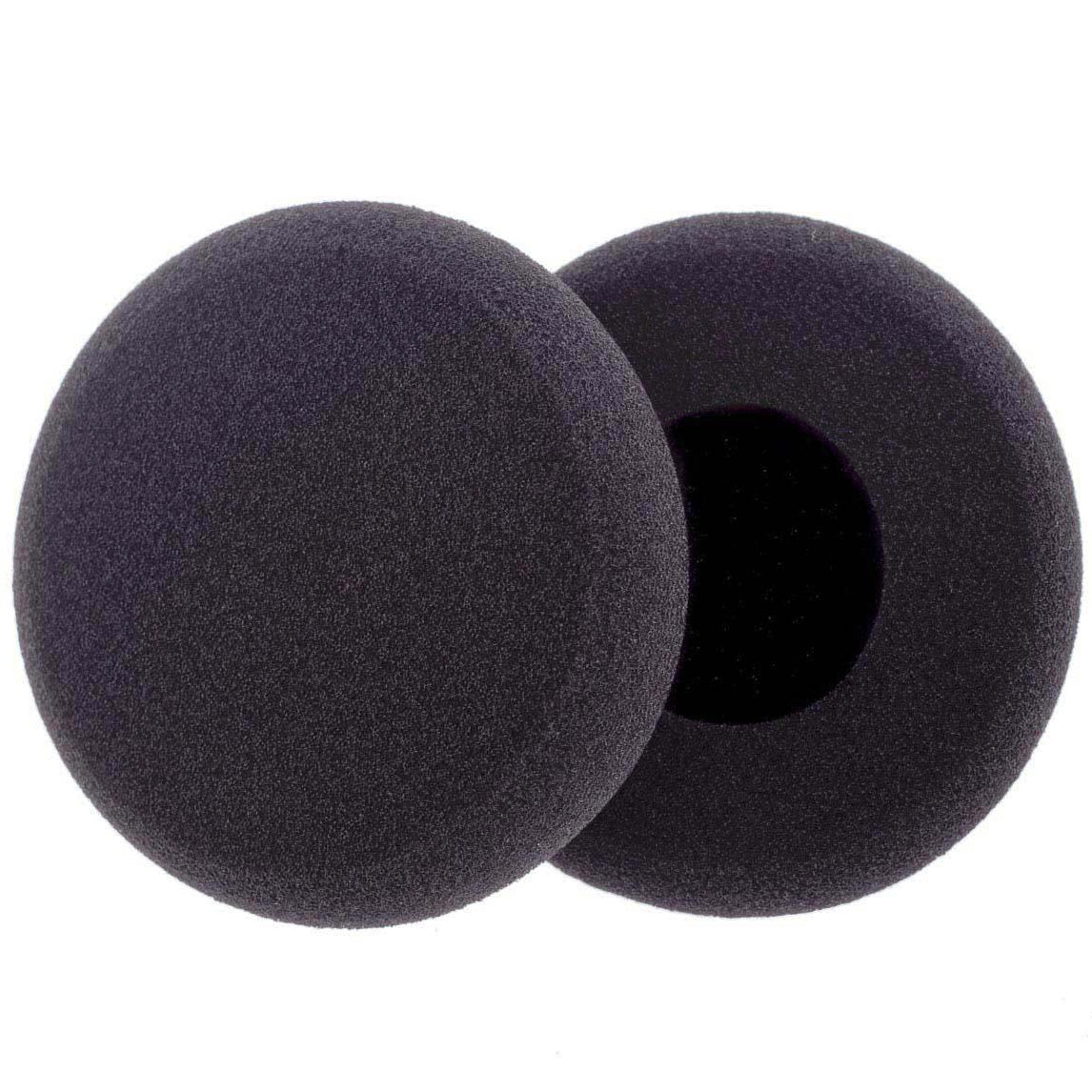 Pair of Grado S-Cushions headphone earpads for comfortable Grado headphones, shown in black with soft padding.