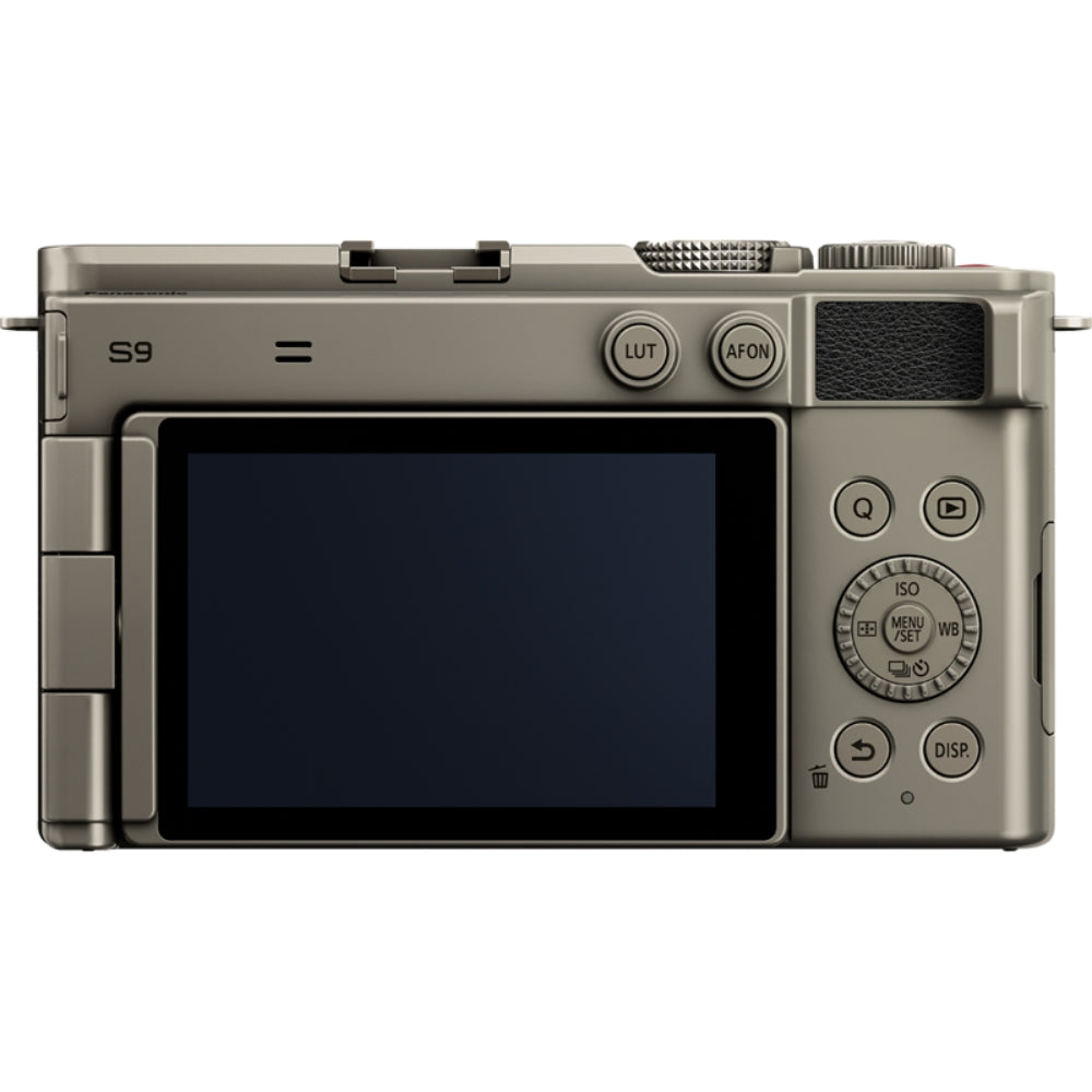 Panasonic Lumix S9 mirrorless camera with 18-40mm F/4.5-6.3 lens, showing the camera body and zoom lens attached.