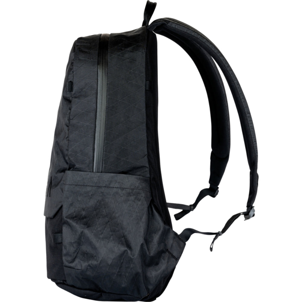 Boundary Supply Rennen Daypack X-Pac, a video equipment bag with durable X-Pac fabric, shown with multiple compartments and adjustable straps.