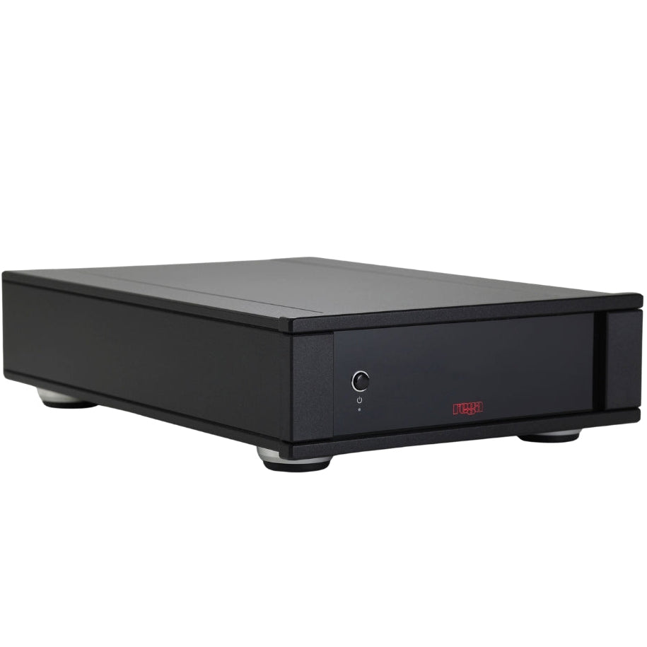 Rega AOS MC phono preamp with silver finish and control knobs, designed for high-quality vinyl record playback.