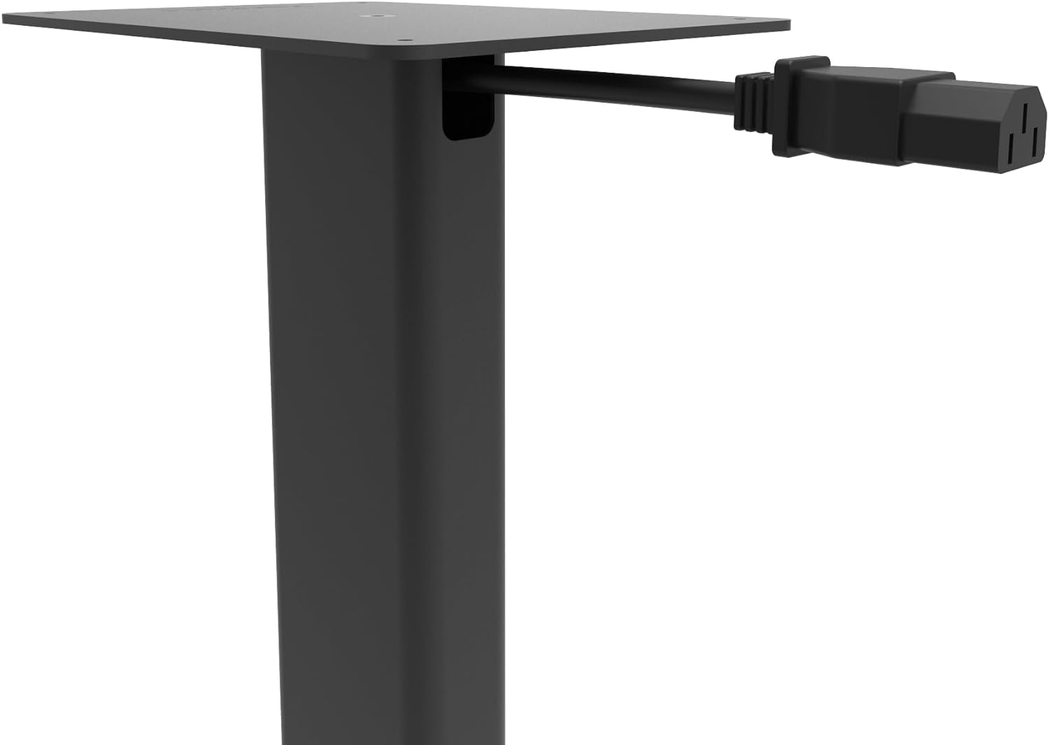 Kanto Audio ST28 speaker stands in black, designed to elevate and support bookshelf speakers for optimal sound quality.