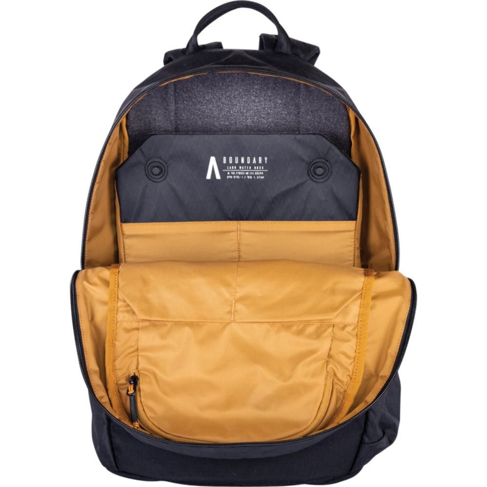 Boundary Supply Rennen Daypack X-Pac video equipment bag with multiple compartments and padded straps, designed for durability and organization.