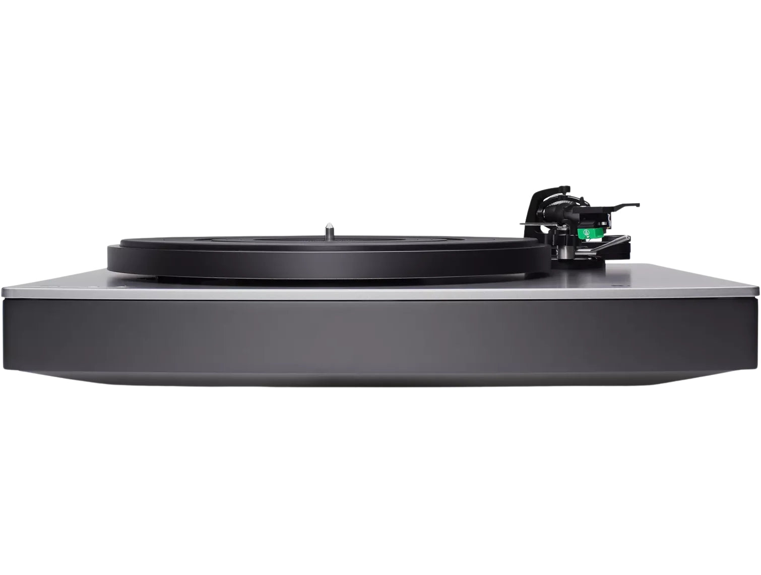 Cambridge Audio Alva ST turntable with sleek modern design, featuring a tonearm and platter for high-quality vinyl playback.