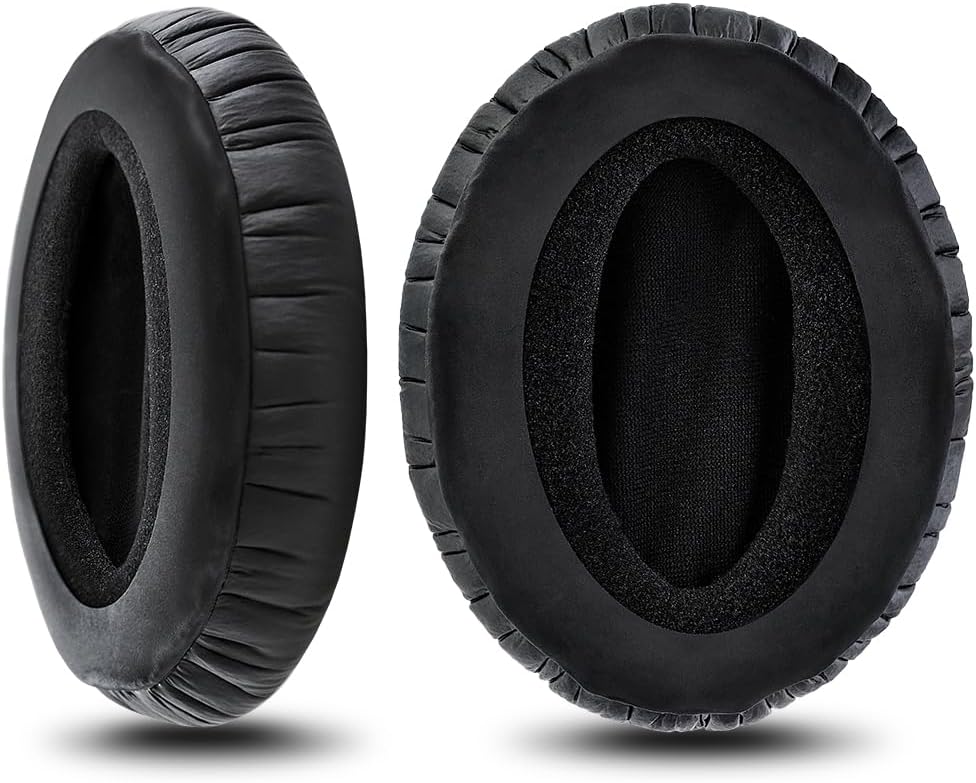 Sennheiser HD 280 Pro replacement headphone earpads, soft black foam and leatherette cushions for comfortable listening.