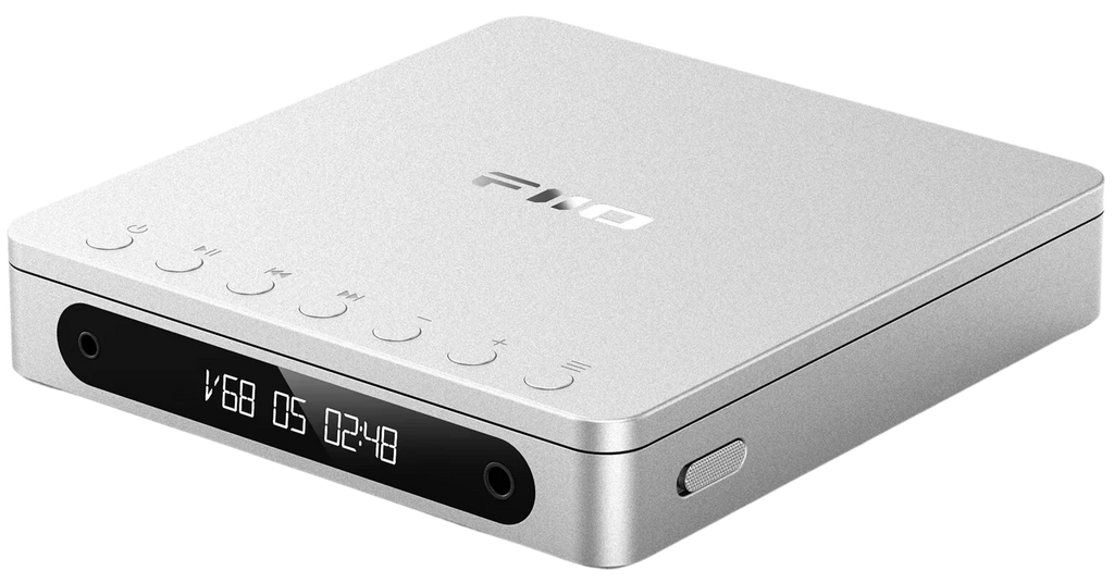 FiiO DM13 BT portable music player with sleek design, touchscreen display, and Bluetooth connectivity, showcasing its front view.