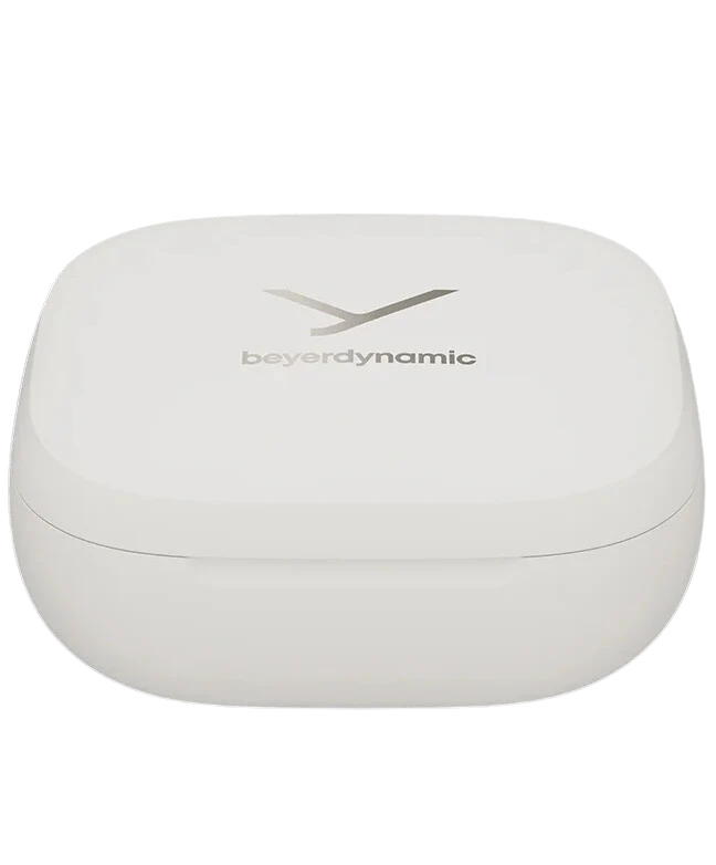 Beyerdynamic Amiron 300 wireless in-ear headphones with sleek black design and ergonomic earbuds.