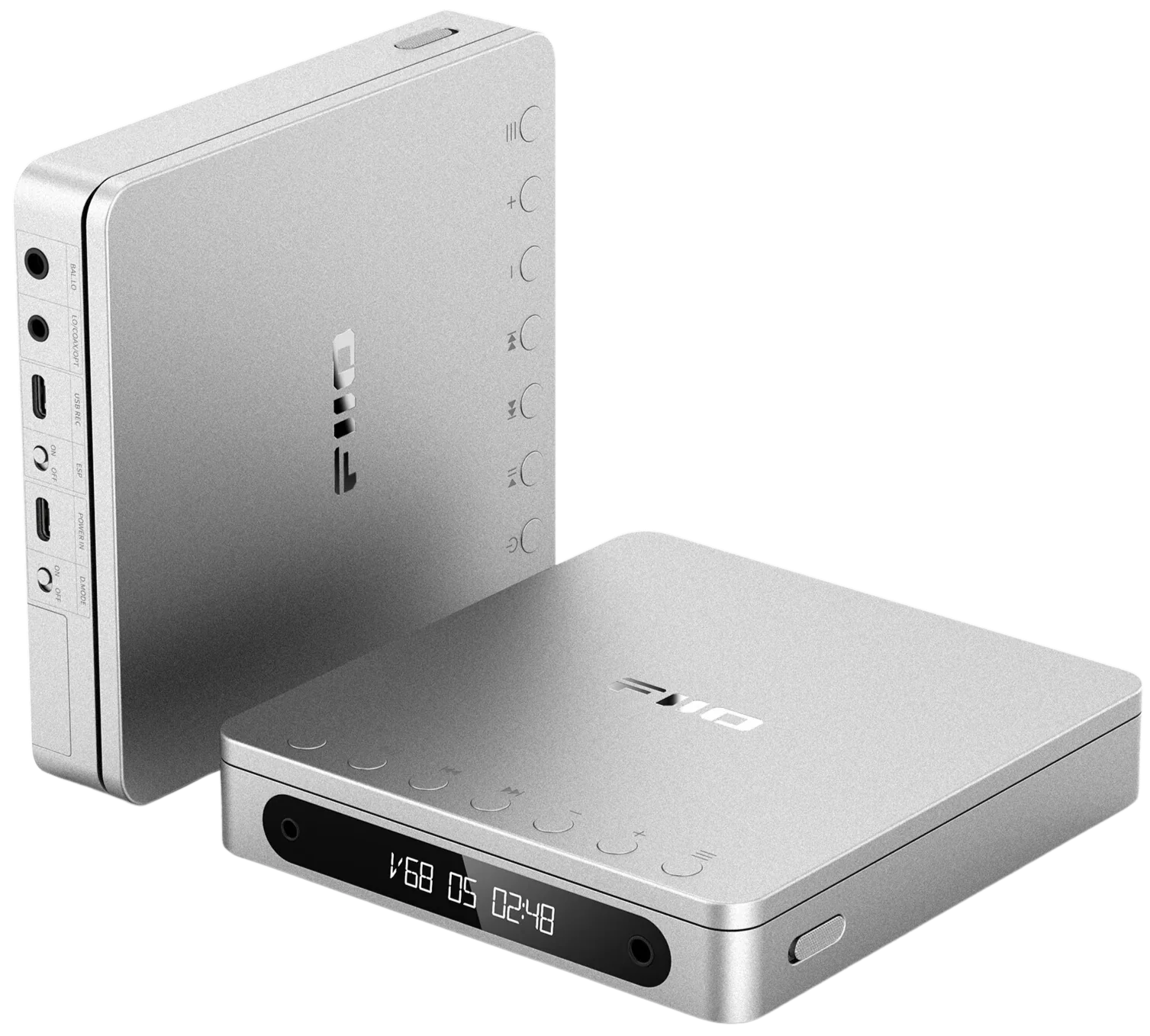 FiiO DM13 BT portable music player with sleek design, touchscreen display, and Bluetooth connectivity for high-quality audio.