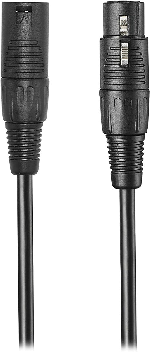 Audio Technica ATR1500x dynamic microphone with silver finish, shown from a side view on a black background.