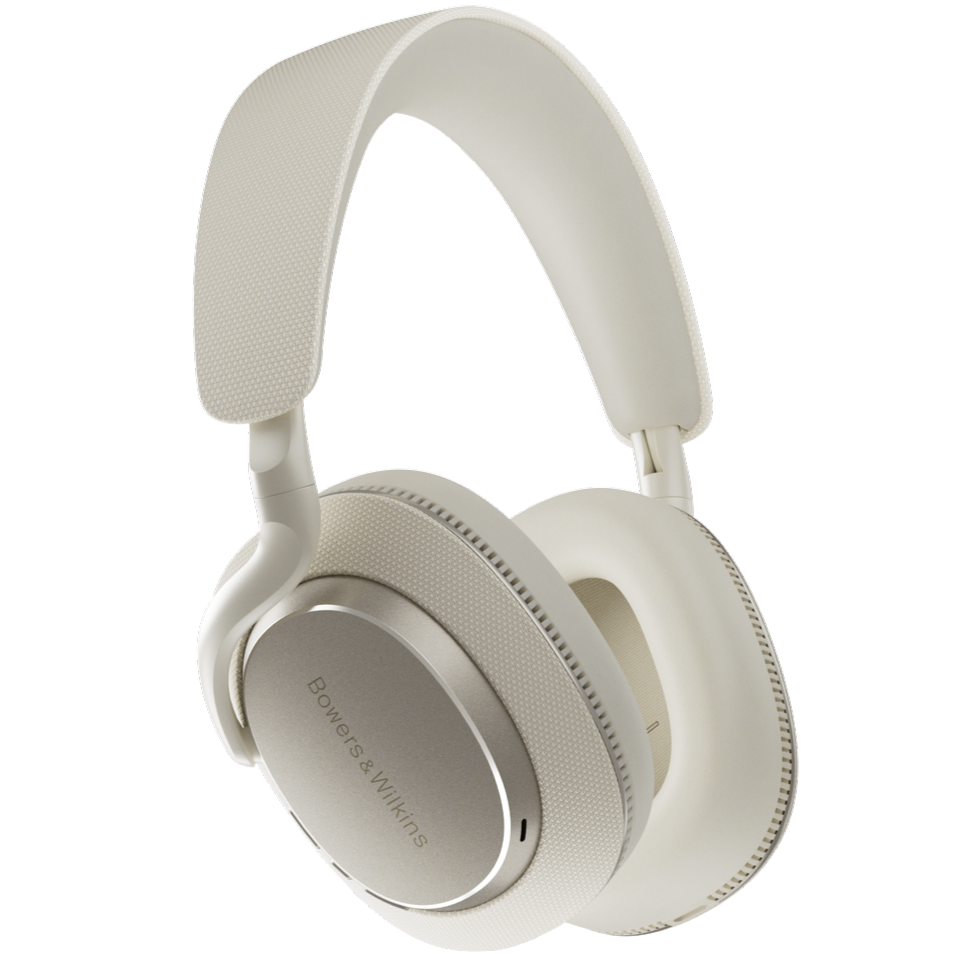 Bowers & Wilkins Px7 S3 wireless headphones with sleek black ear cups and headband, showing the over-ear design and control buttons.