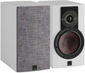 DALI Rubikore 2 passive bookshelf speakers with black finish, front grille, and compact design for home audio setup.