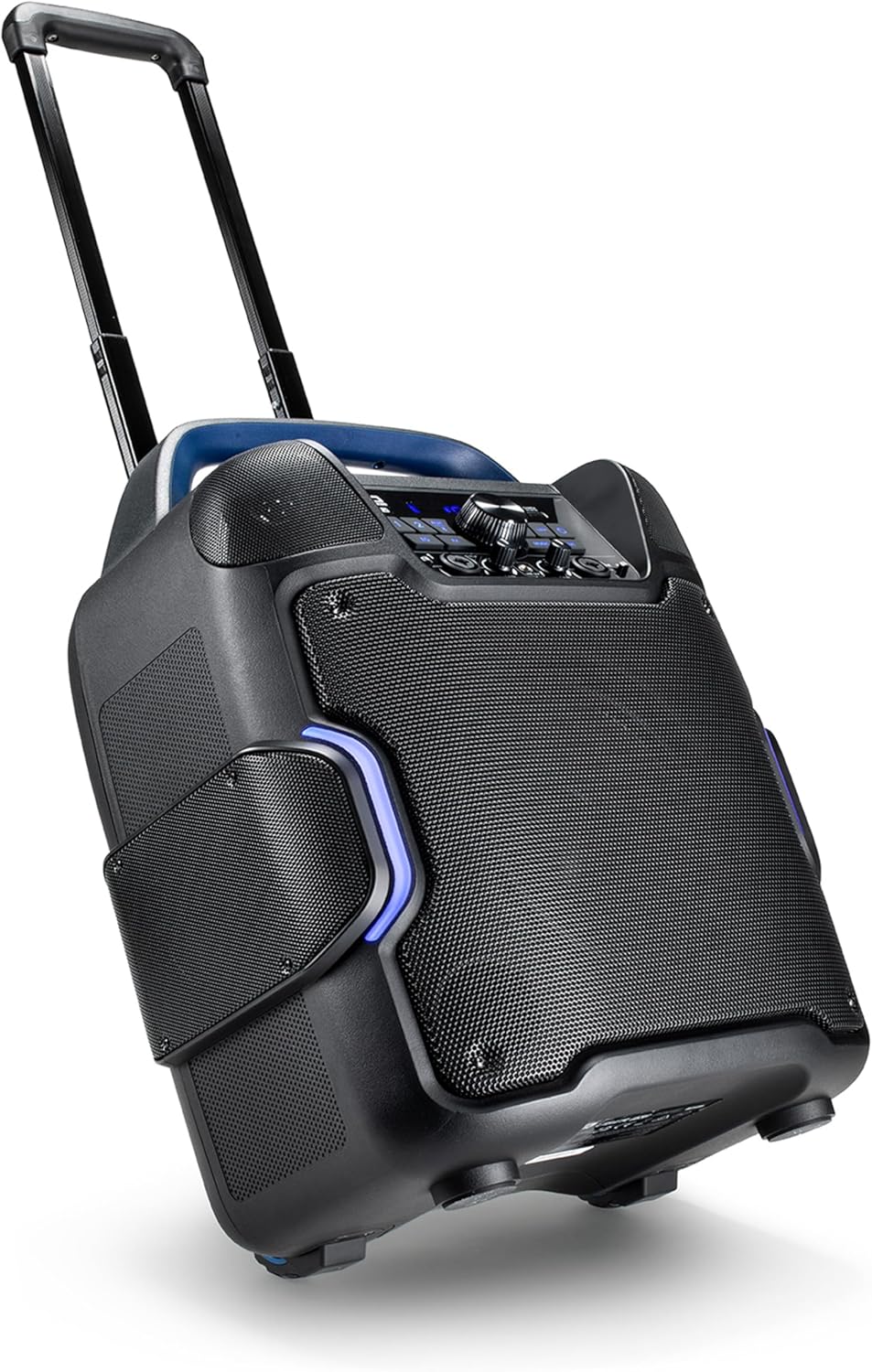 Alto Professional Uber FX2 PA speaker system with two black speakers on stands, ideal for live sound reinforcement.
