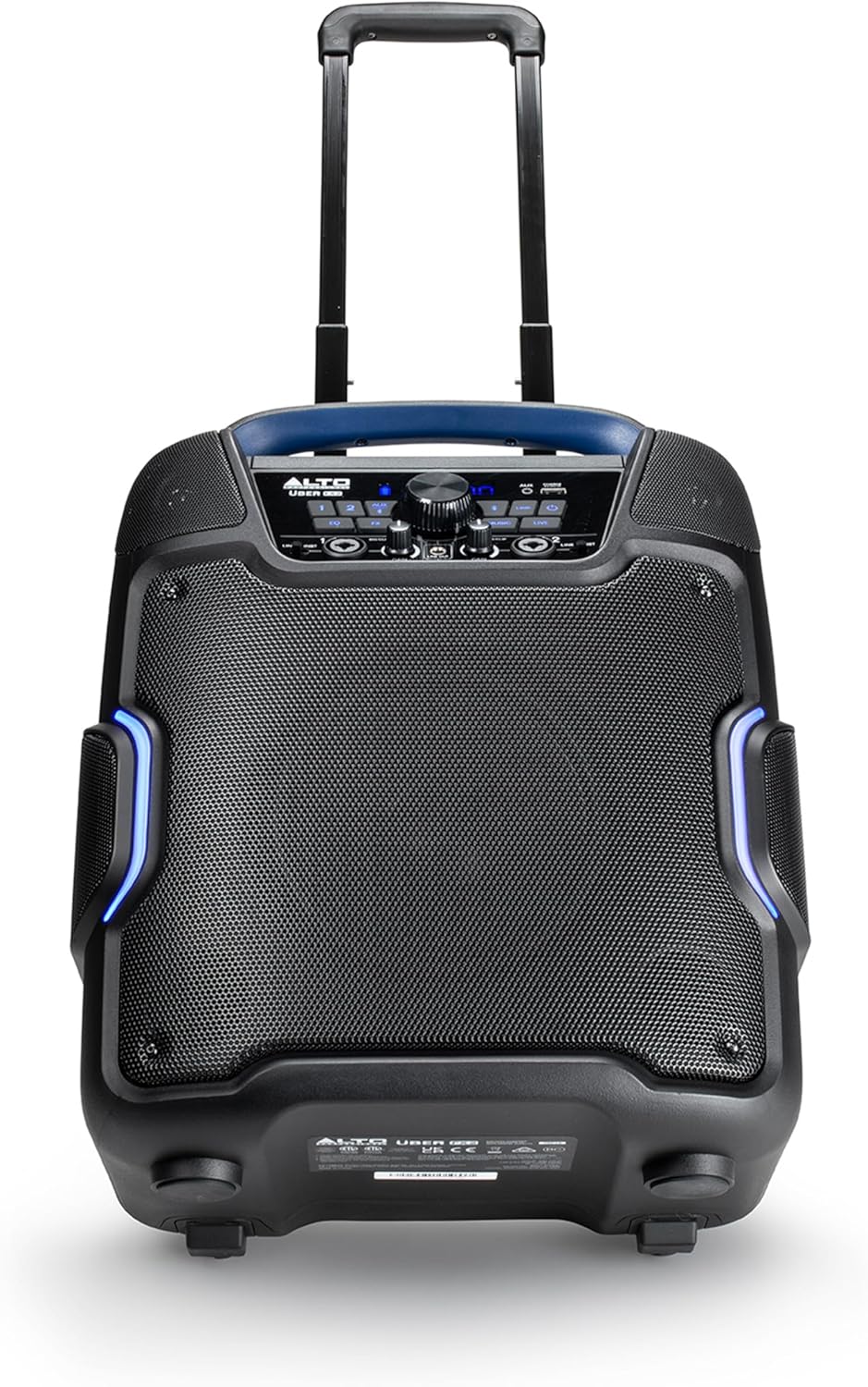 Alto Professional Uber FX2 PA speaker system with dual speakers and control panel, designed for professional audio performance.