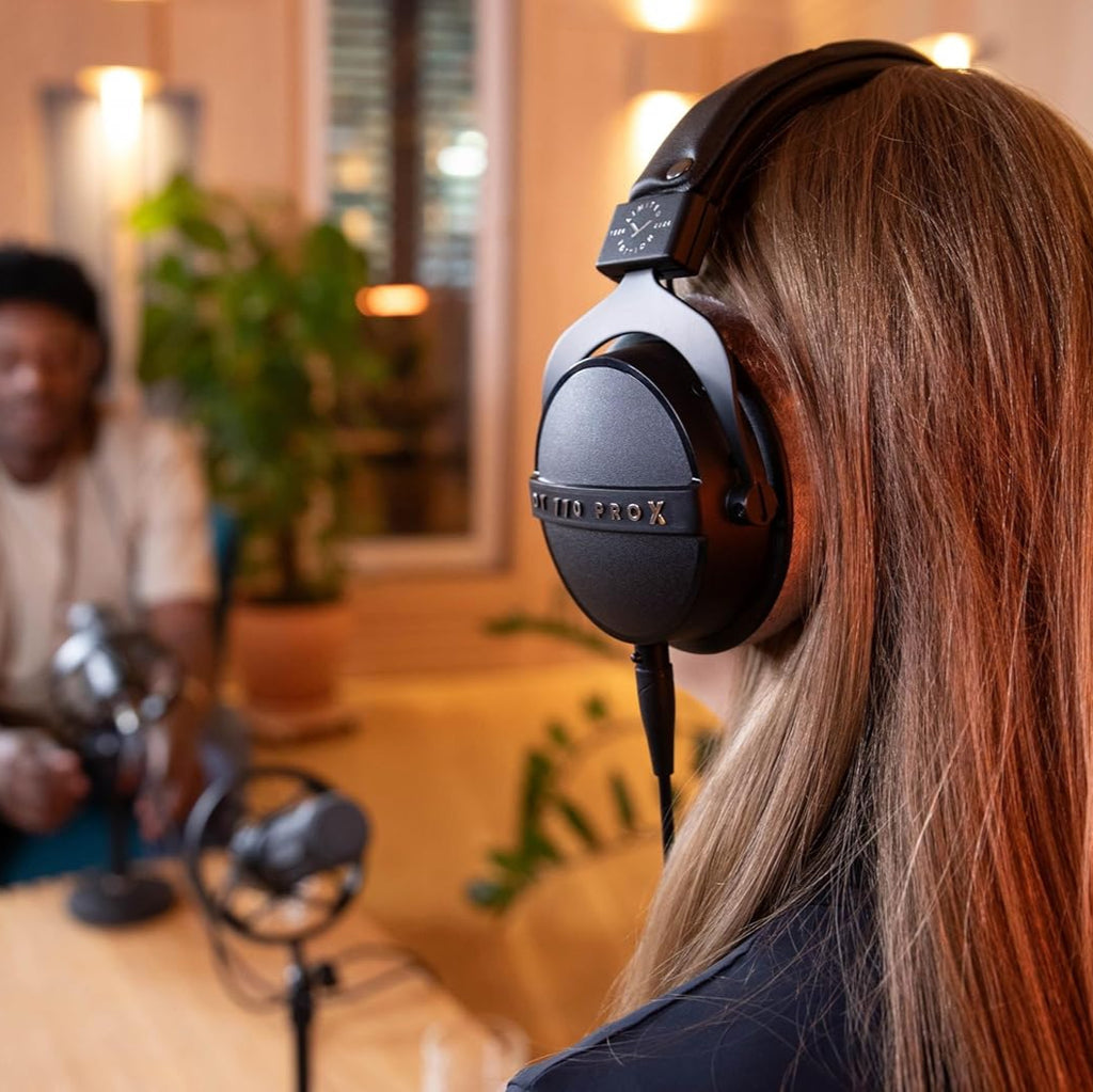 Beyerdynamic DT 770 Pro X studio headphones with over-ear design and plush ear cushions for professional audio monitoring.