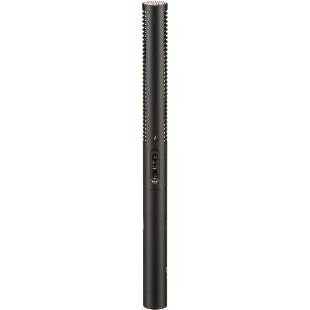 Sennheiser MKE 600 shotgun microphone with shock mount and XLR connector for professional audio recording.