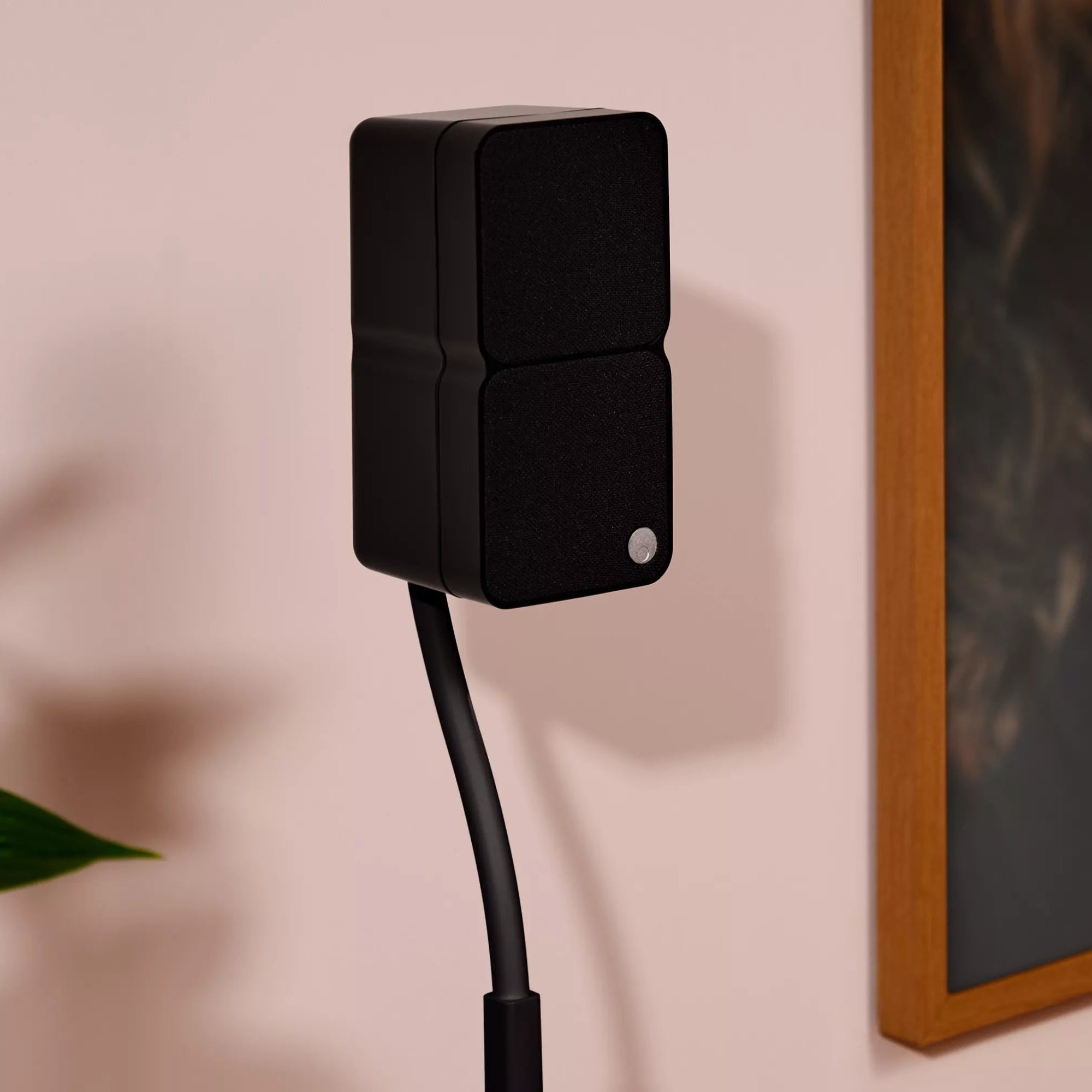 Cambridge Audio MSX 20 speakers with sleek black design and adjustable controls, ideal for high-quality home audio setups.