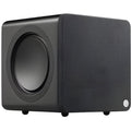 Cambridge Audio MSX Sub 200 subwoofer with black enclosure and front-facing speaker cone, designed for deep bass sound.