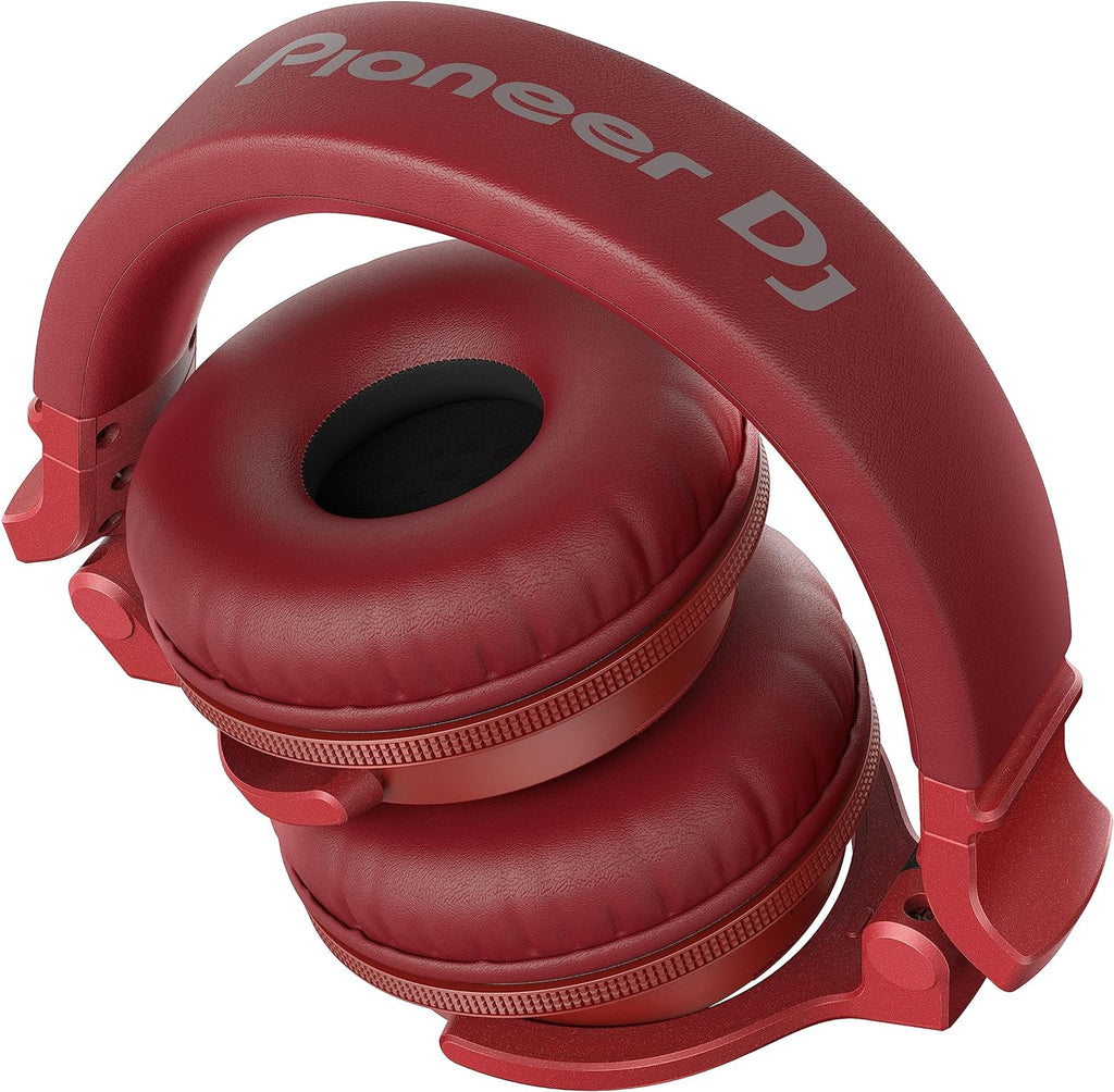 Pioneer DJ HDJ-CUE1 Bluetooth DJ headphones with over-ear design and padded ear cups, black color, and adjustable headband.