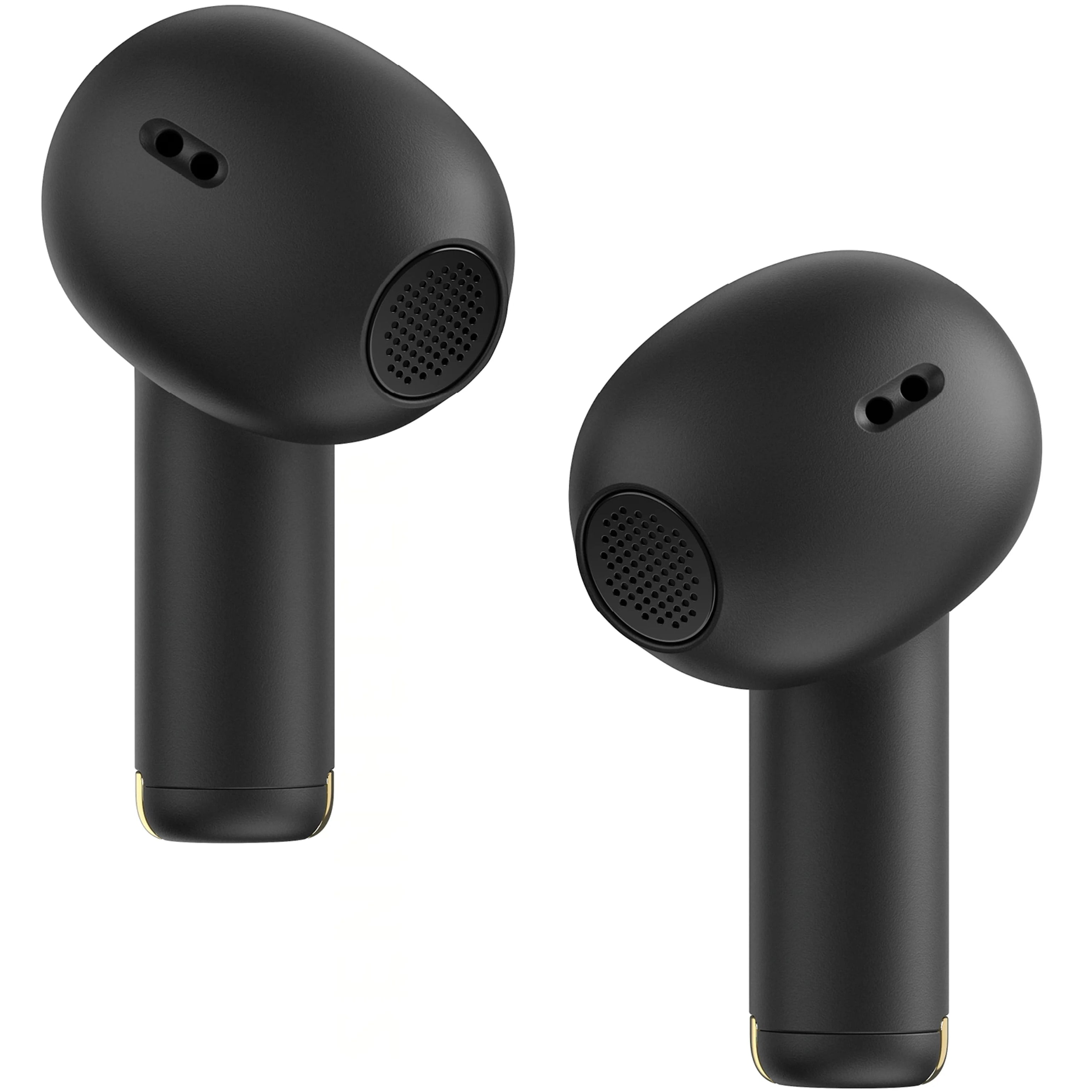 Black Sennheiser Accentum Open wireless in-ear headphones with sleek design and in-ear earbuds, shown in a product image.