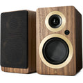 Argon Audio Forte A4 WiFi active bookshelf speakers with sleek black finish and compact design for high-quality audio.