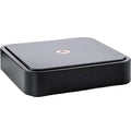 Argon Audio Solo music streamer in black, showing front view with control buttons and sleek design for high-quality audio streaming.