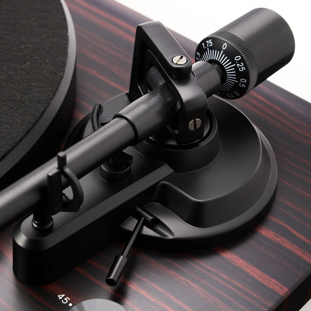 Argon Audio TT MK2 turntable with sleek design, featuring a black platter and tonearm for high-quality vinyl playback.