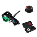 Audio-Technica AT-VM95E/H vinyl care set with turntable bundles, including cleaning brushes and accessories for record maintenance.