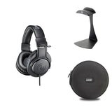 Audio-Technica ATH-M20x headphone bundle with headphones, carrying case, and accessories for beginners.