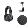 Audio-Technica ATH-M40x headphone bundle with accessories, includes headphones and starter kit components for audio enthusiasts.