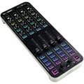 Allen & Heath Xone:K3 DJ controller with jog wheels, mixer controls, and colorful LED indicators for professional DJ mixing.