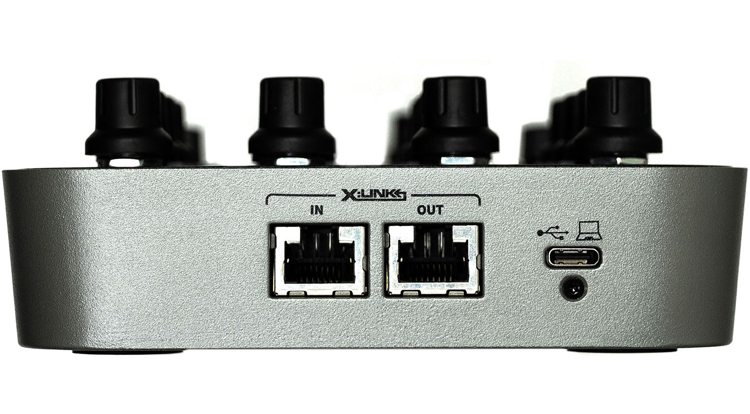 Allen & Heath Xone:K3 DJ controller with jog wheels, mixer faders, and control knobs for professional DJ setup.