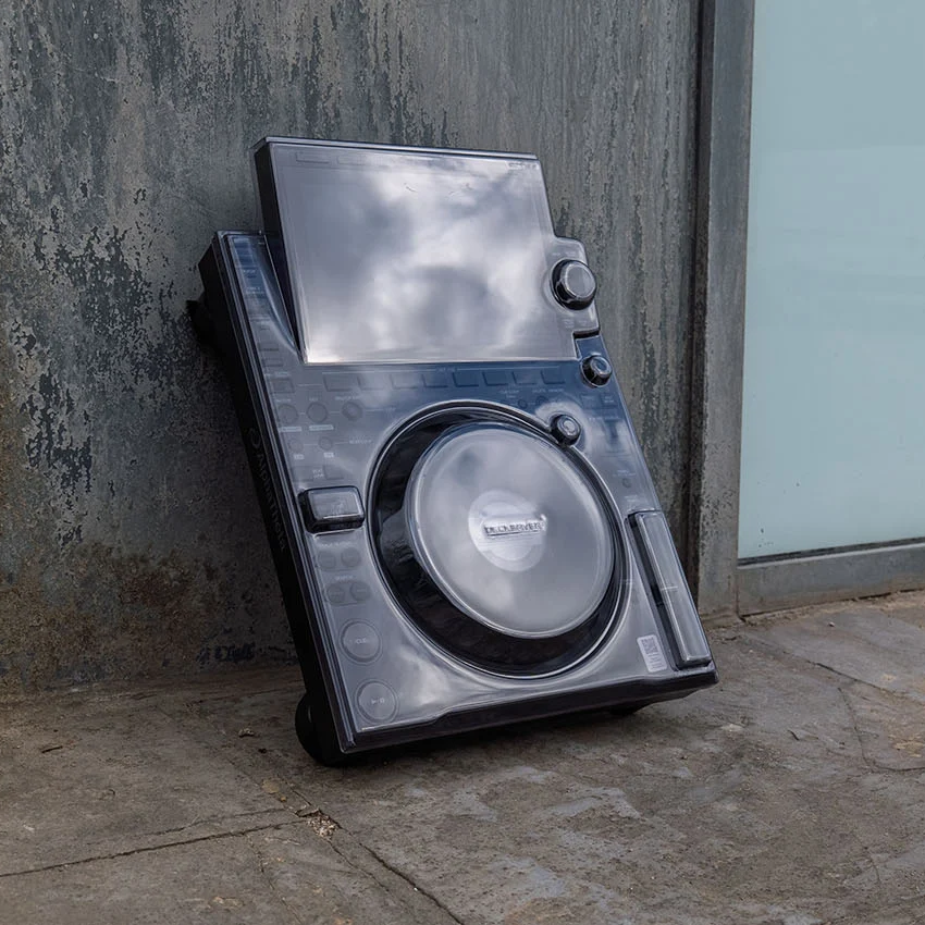 Decksaver AlphaTheta CDJ-3000X DJ cover showing a durable, clear plastic protection for Pioneer CDJ-3000X DJ equipment.