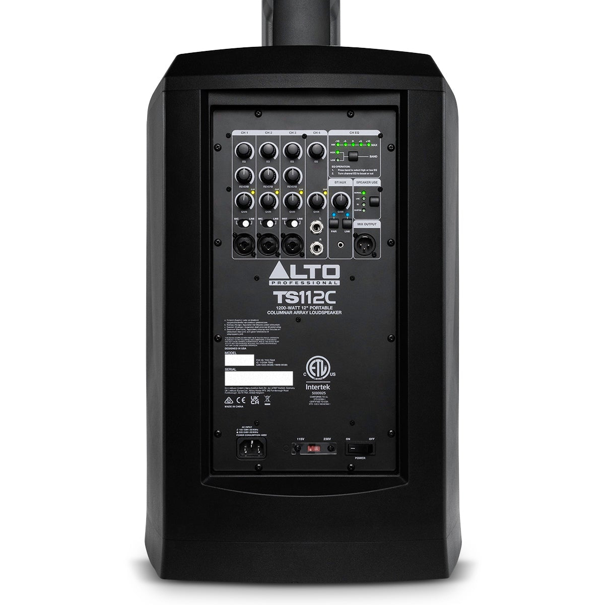 Alto Professional TS112C | Powerful Portable Column PA Speaker