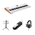 Arturia AstroLab 61 Stage Pro keyboard bundle with MIDI controller and synthesizer setup, featuring keys, knobs, and control interface.