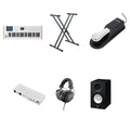 Arturia KeyLab 49 MK3 studio bundle with MIDI keyboard, control surfaces, and accessories for music production.