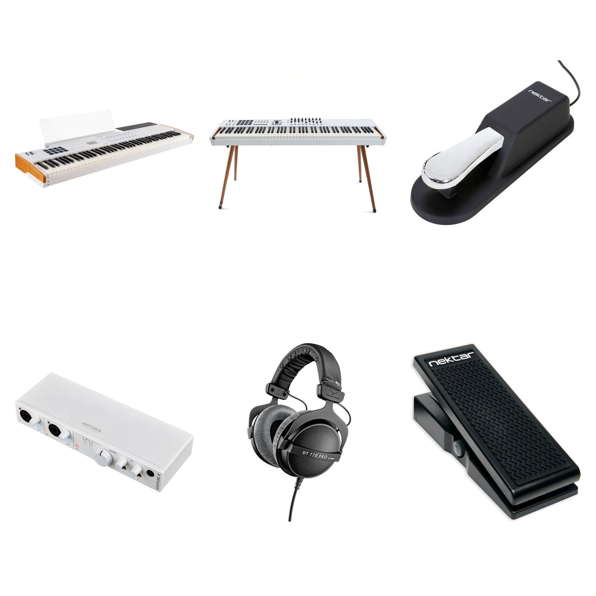 arturia keylab 88 sustain pedal Arturia KeyLab 88 MK3 Producer Kit