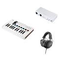 Arturia MiniLab 3 Producer Kit keyboard bundle with compact MIDI controller, software, and accessories for music production.