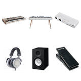 Arturia PolyBrute 12 Reference Set keyboard bundle featuring multiple PolyBrute synths with control panels and connections.